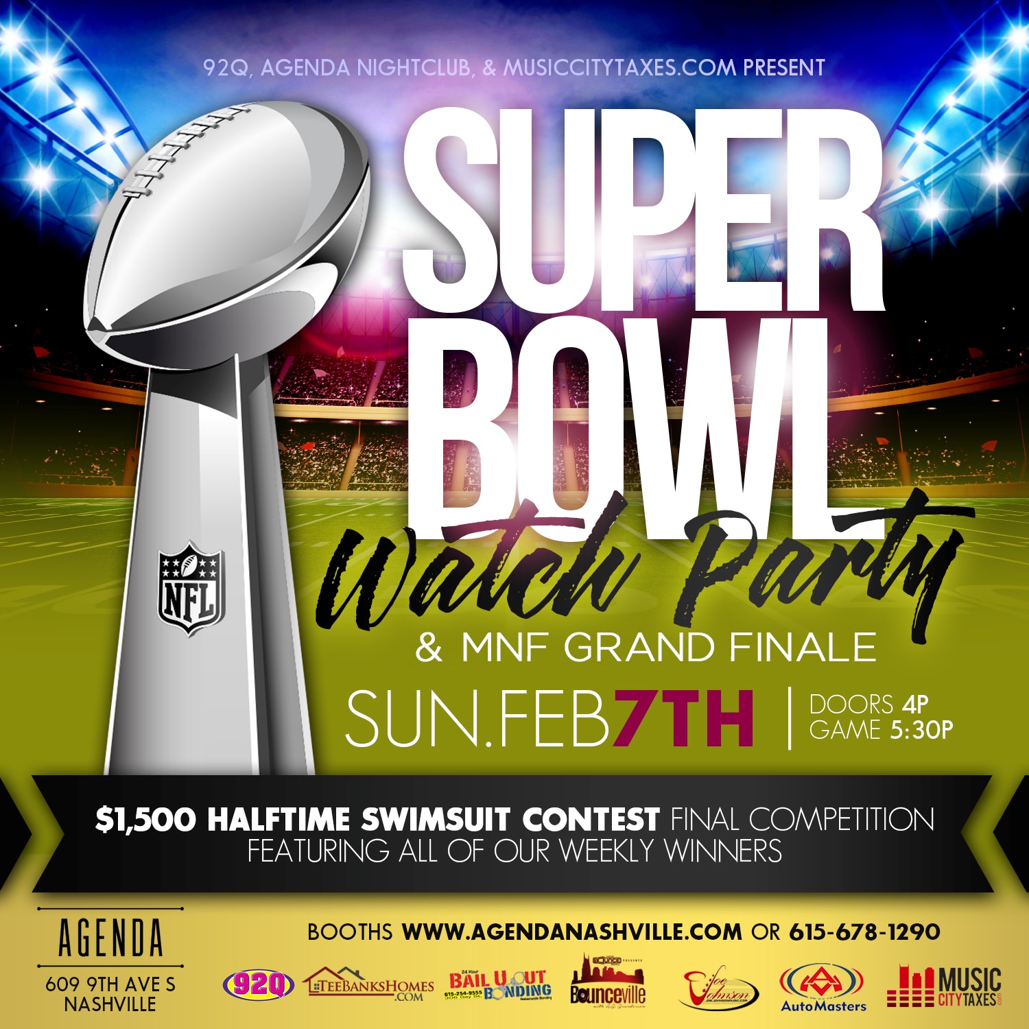 SUPER BOWL WATCH PARTY AND SWIMSUIT CONTEST Tickets, Sun, Feb 7, 2016 ...