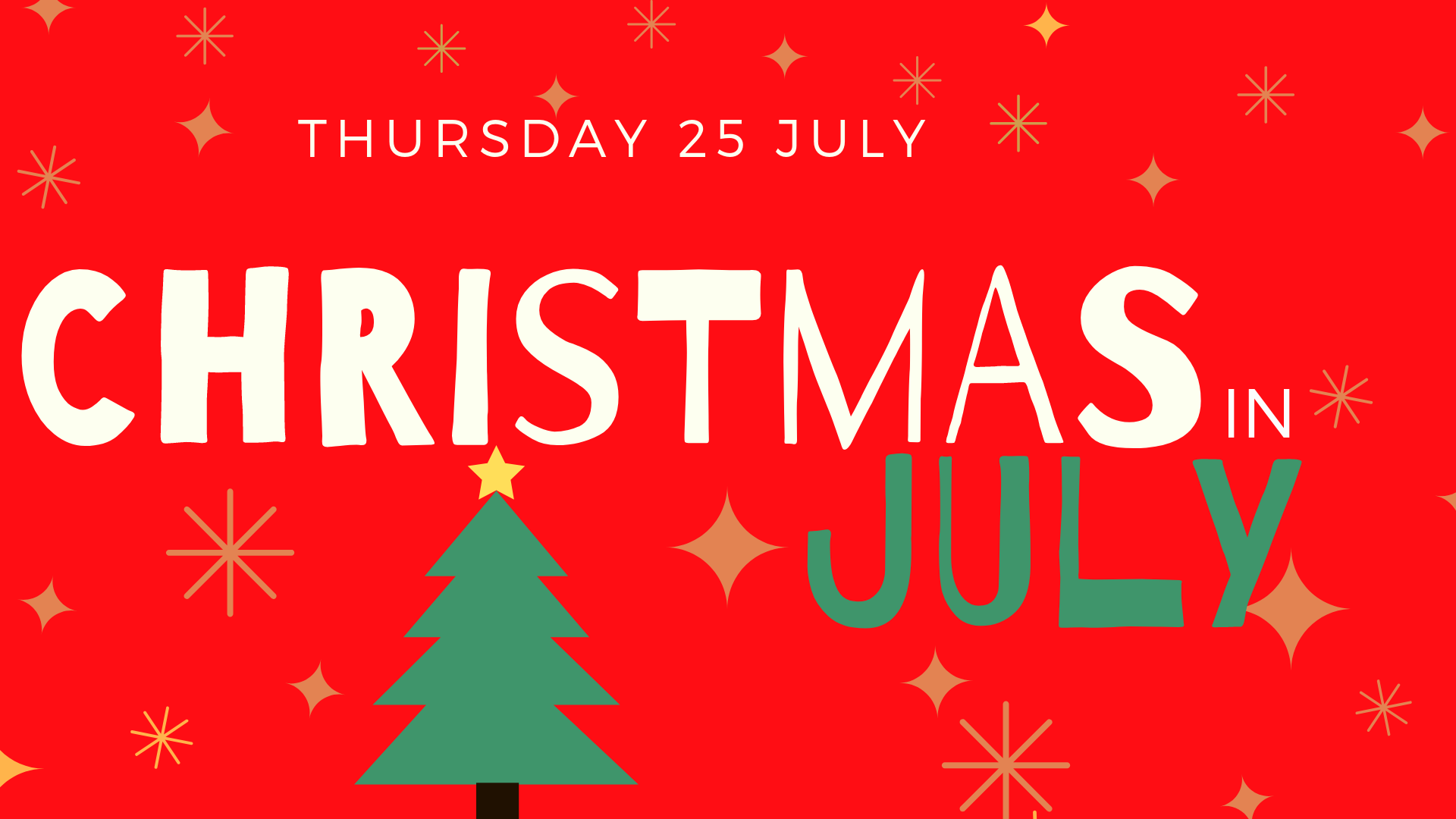 Christmas in July dinner event