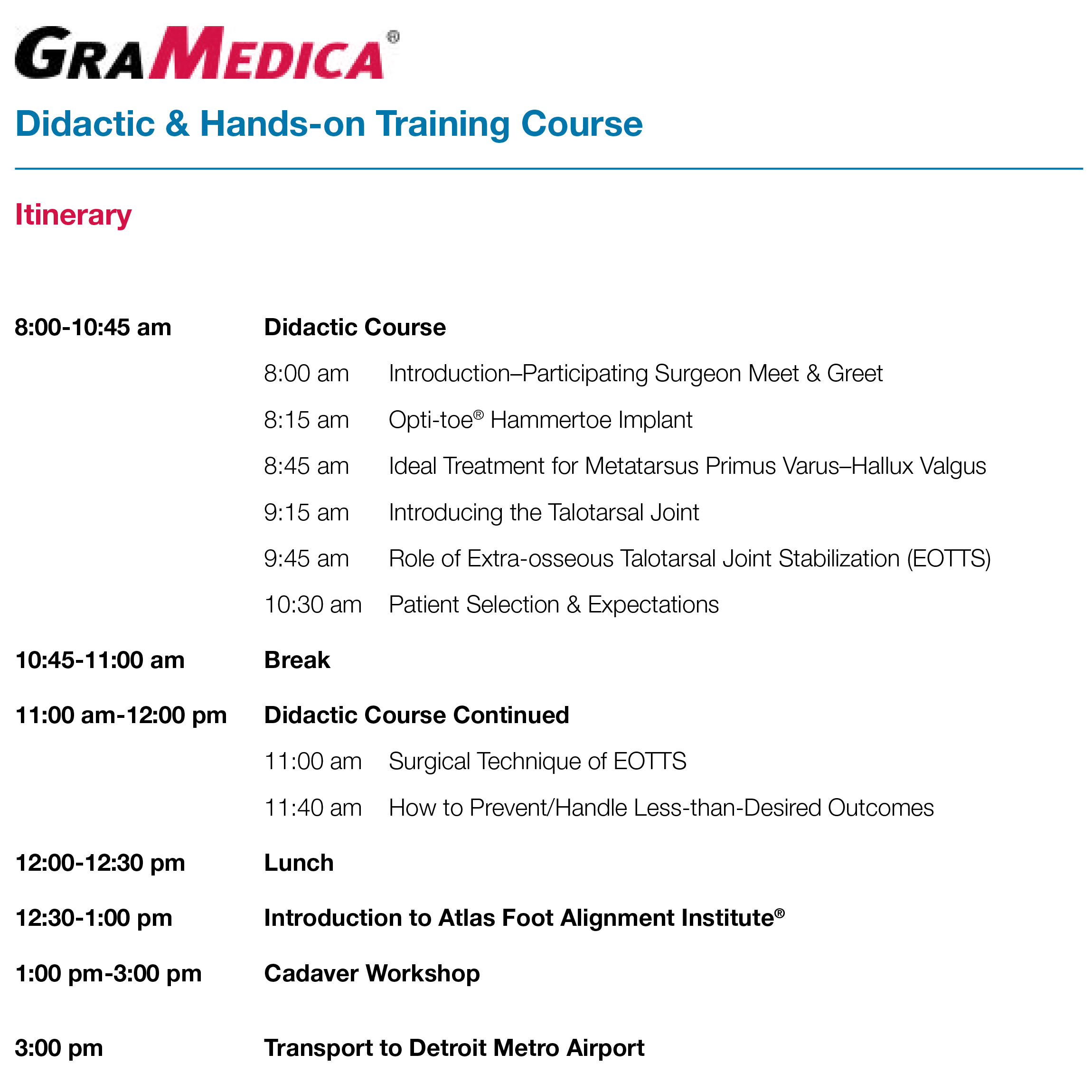 GraMedica Didactic hands on Training Course 2019 Tickets, Multiple