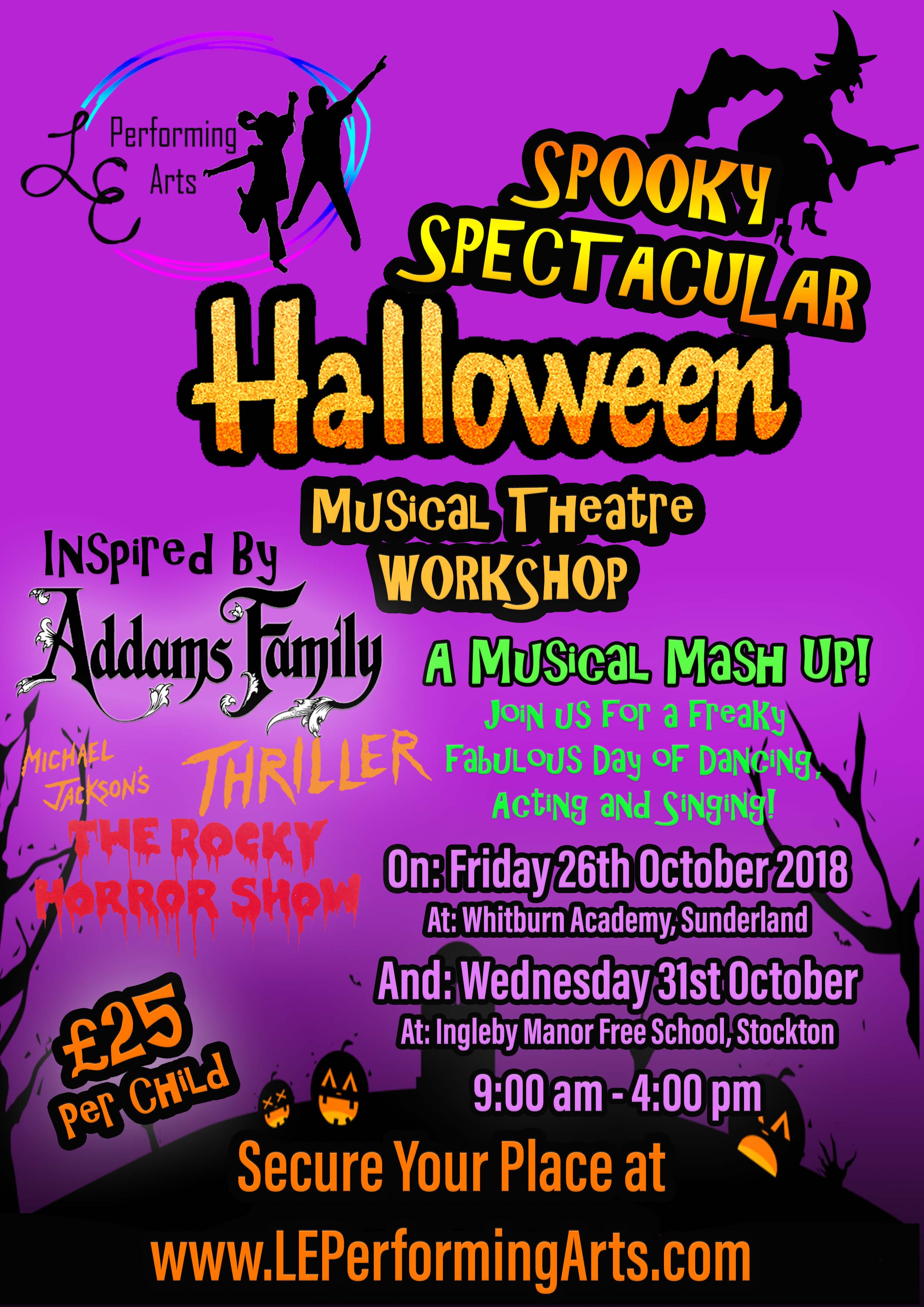 Ingleby Barwick Spooky Spectacular Halloween Musical Theatre
