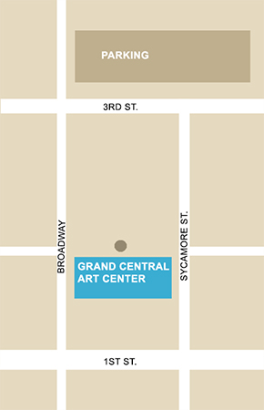 Map of GCAC location and parking
