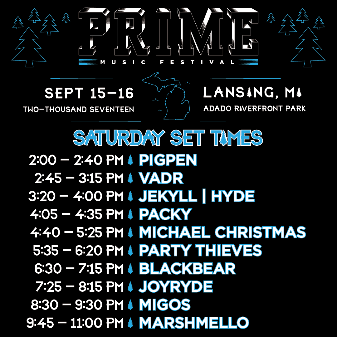 PRIME MUSIC FESTIVAL Lansing 15 SEP 2017