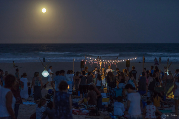 Ocean and Full Moon