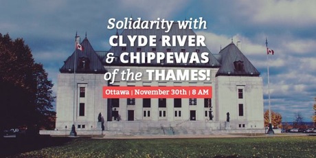 Council of Canadians London Chapter in Solidarity with Chippewas of the Thames First Nation