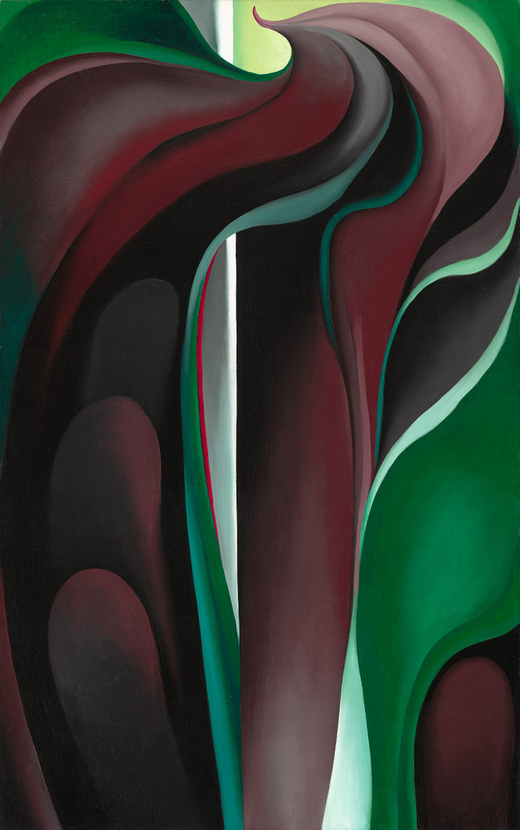 Georgia O'Keeffe, Jack-in-Pulpit Abstraction - No. 5, 1930, oil on canvas, National Gallery of Art, Washington, Alfred Stieglitz Collection, Bequest of Georgia O'Keeffe