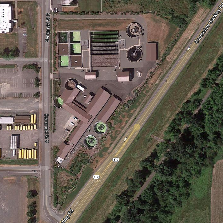Aerial View of Enumclaw Wastwater Treatment Plant