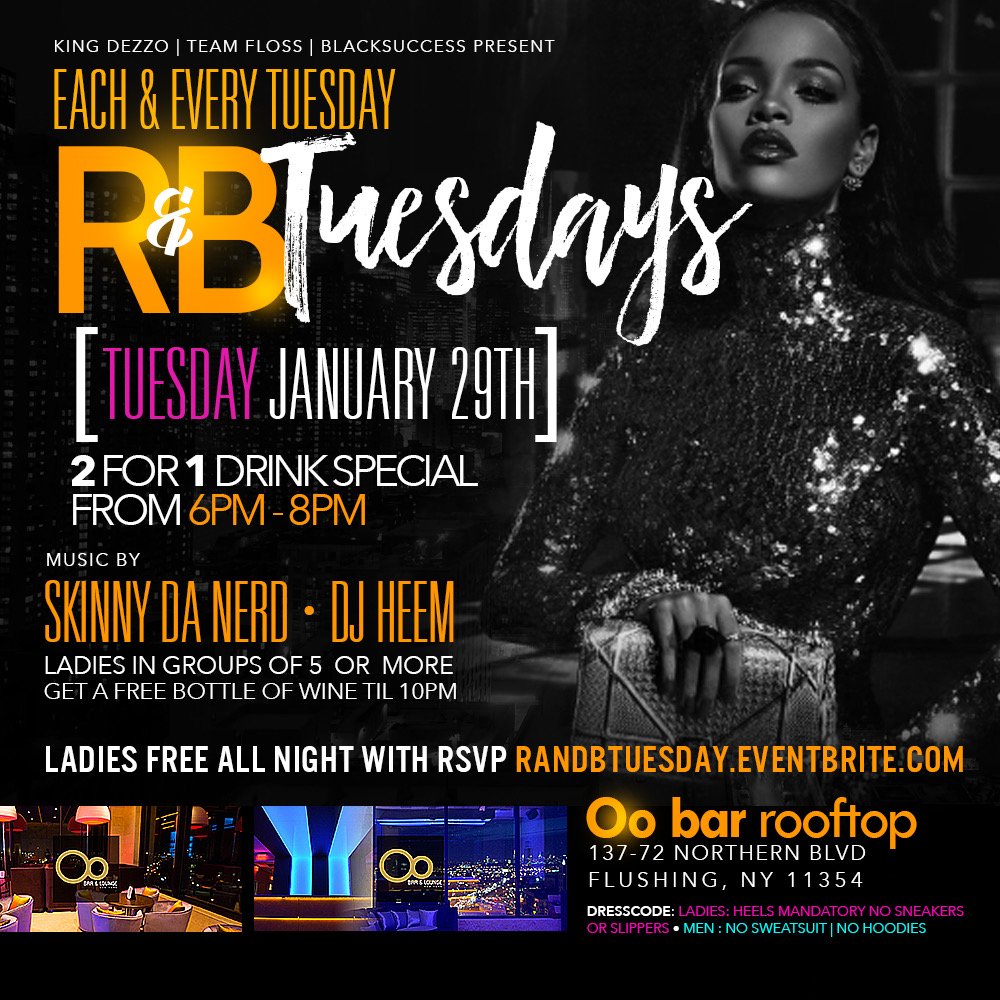 R&B TUESDAY INDOOR ROOFTOP PARTY LADIES FREE ALL NIGHT W/ RSVP ...