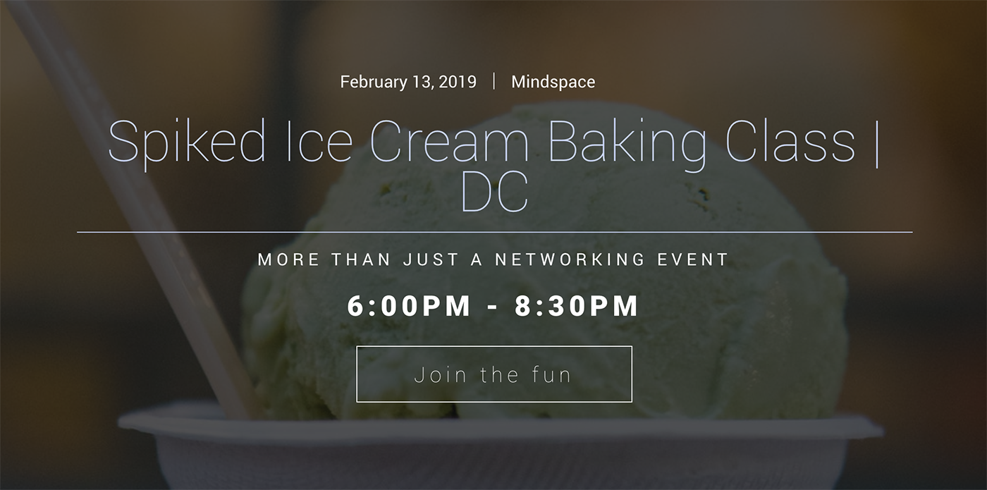 Spiked Ice Cream Baking Class | Cocktails for Galentine's Day