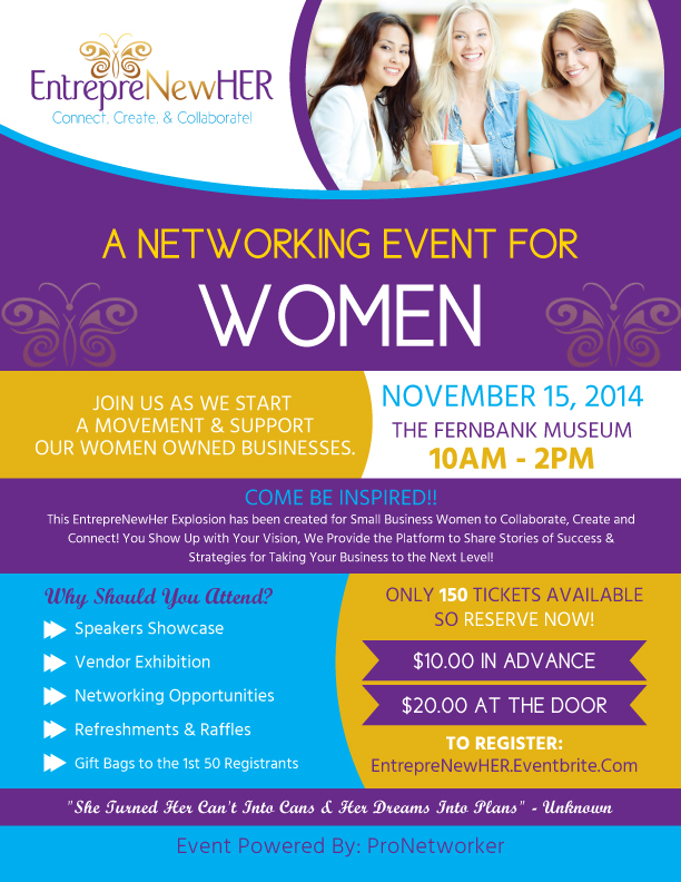 EntrepreNewHer A Networking Event For Women Tickets, Sat, Nov 15, 2014