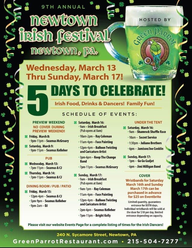 Newtown Irish Festival Greenparrotrestaurant Com