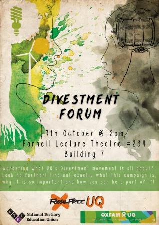 Divestment Forum Poster Image