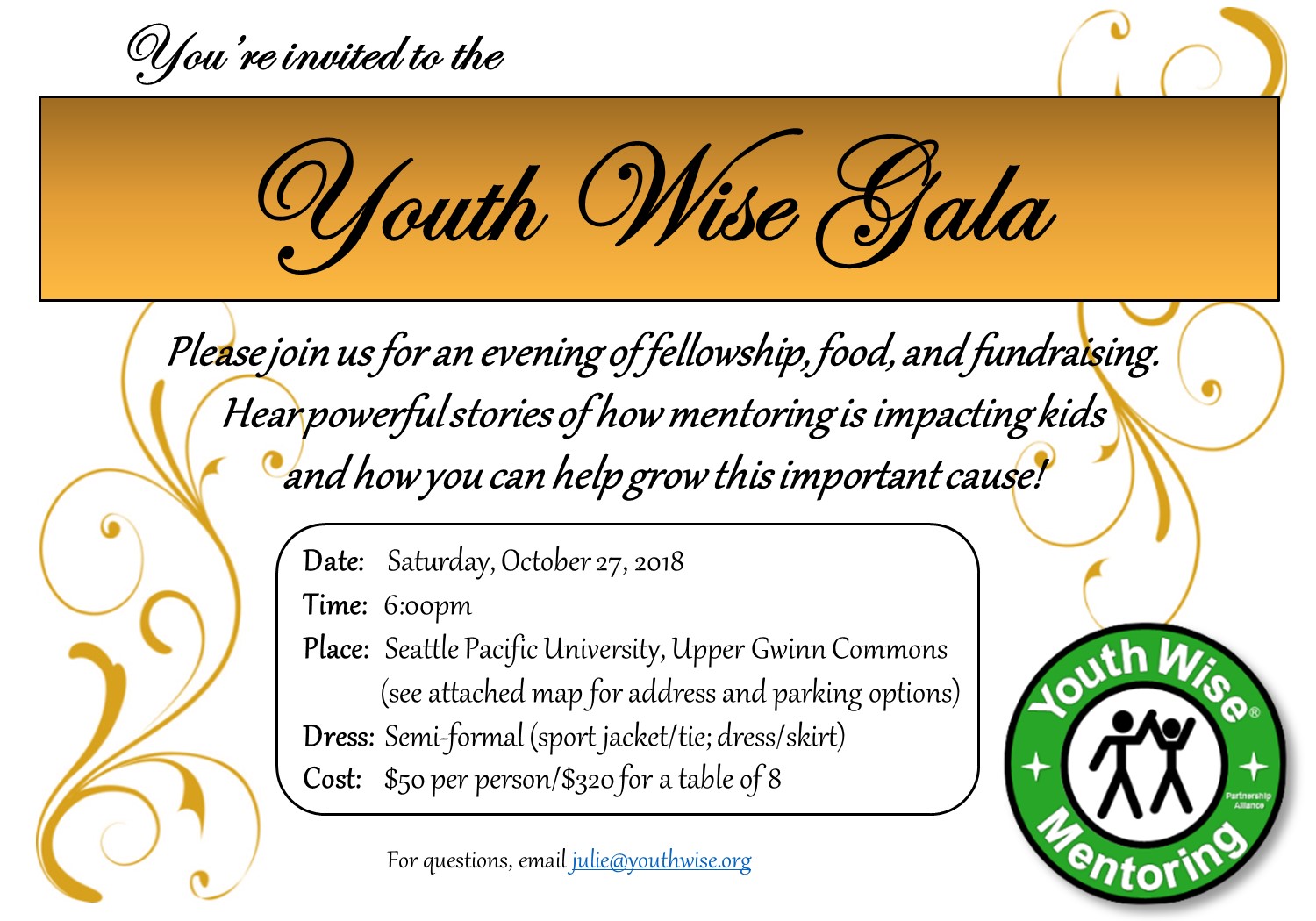 YW Gala Invitation