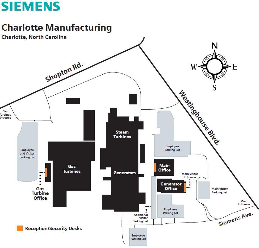 Siemens Campus Map