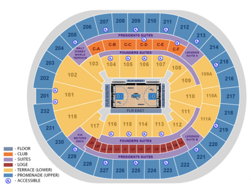 Flames Central Seating Chart