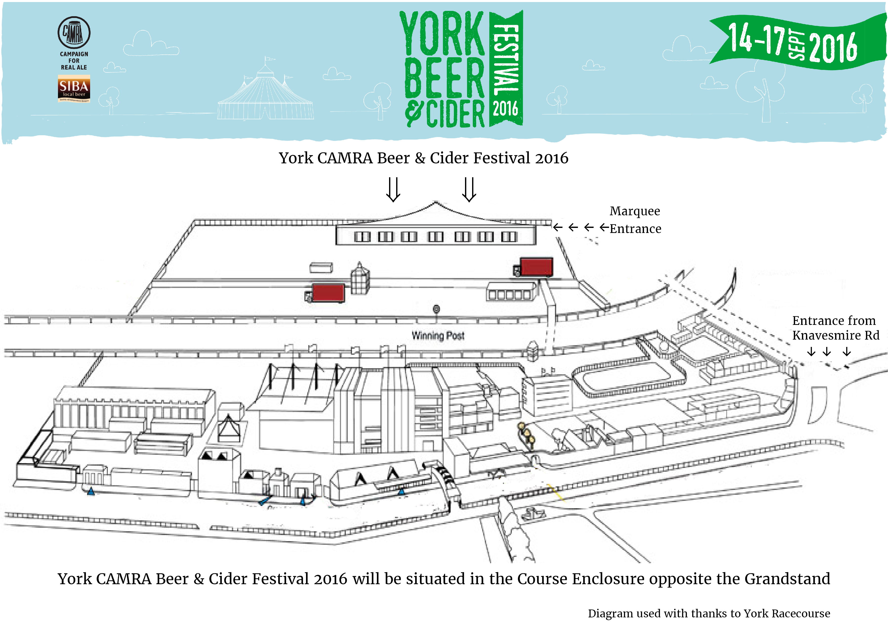 Beer Festival Site Location Map