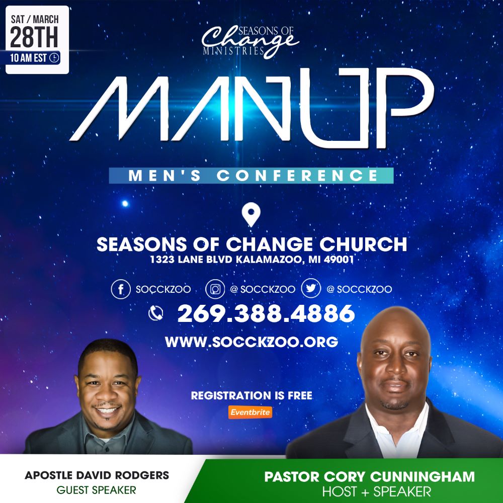Man Up: Men's Conference Flyer