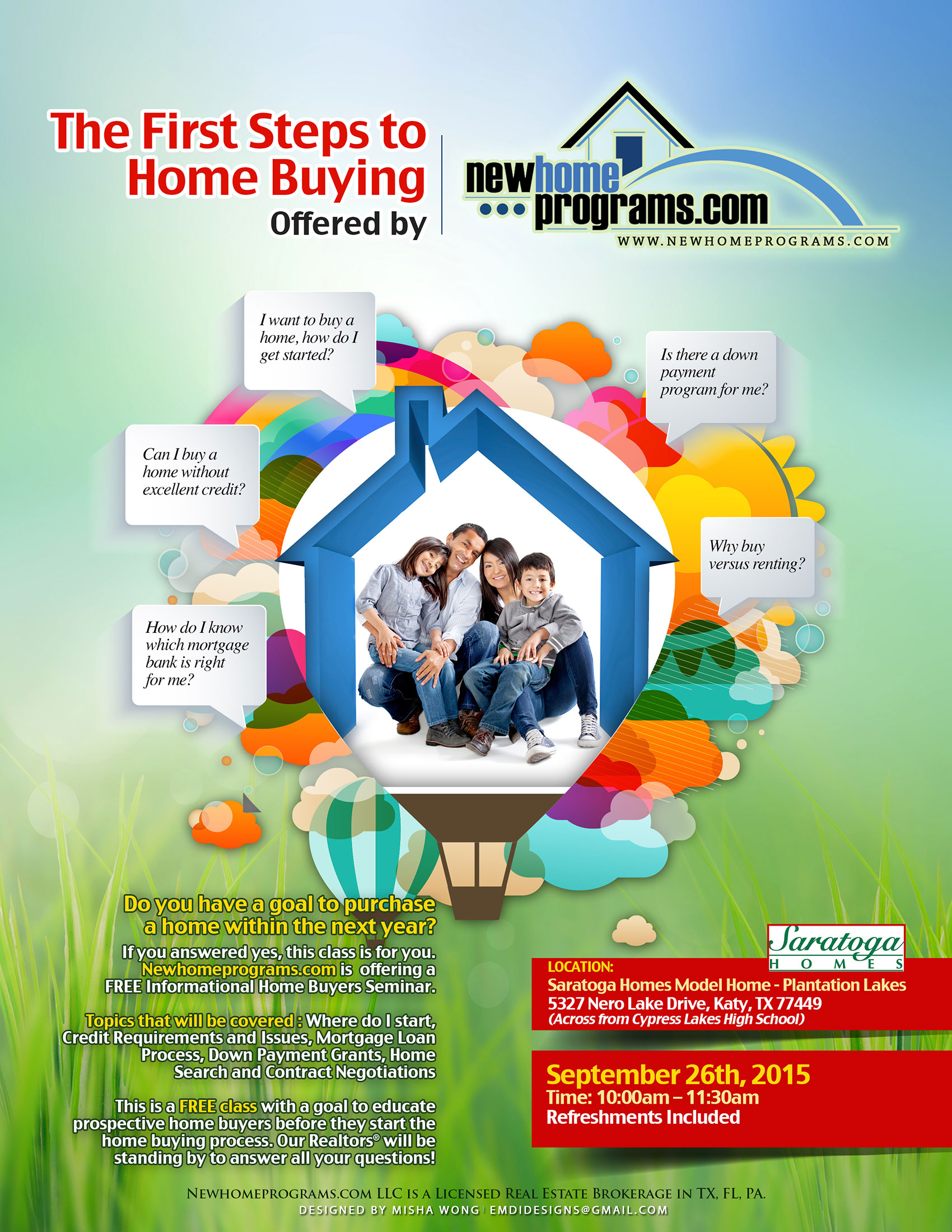 FREE Home Buyer Seminar (Katy, TX) Tickets, Sat, Sep 26, 2015 at 1000