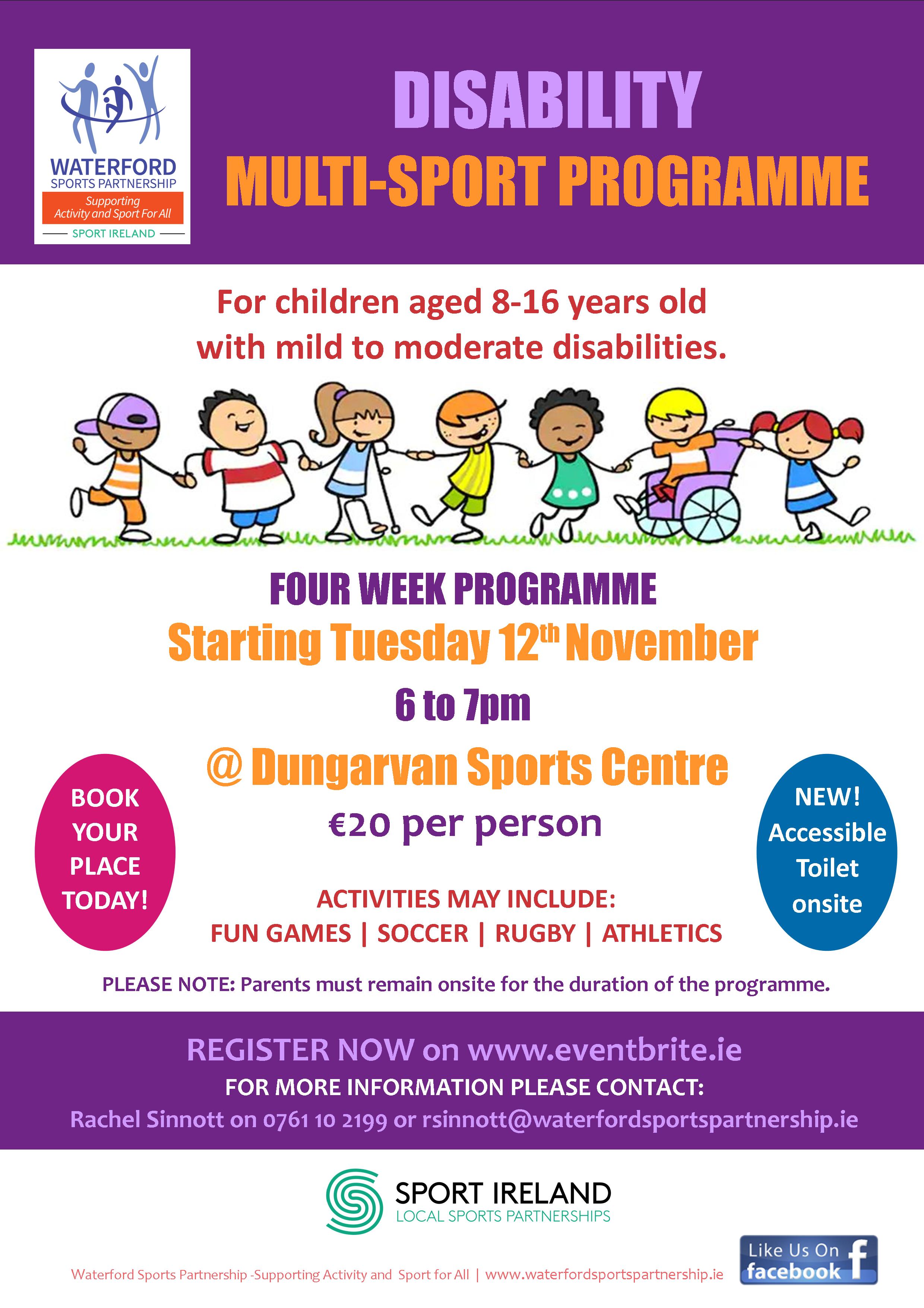 Disability Multi-Sport Programme - Dungarvan - Waterford Sports ...