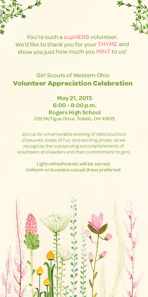 Volunteer Appreciation Invitation Template