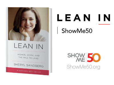 Lean In Book image and ShowMe50 logo