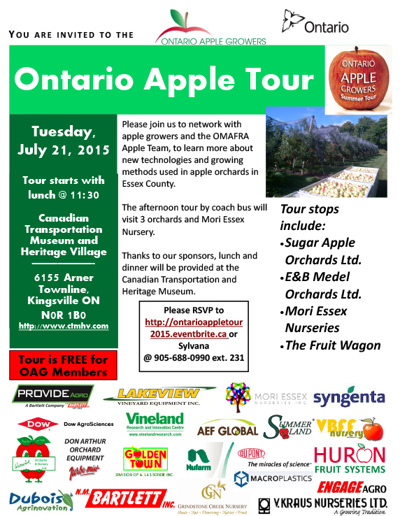 Ontario Apple Tour Flyer