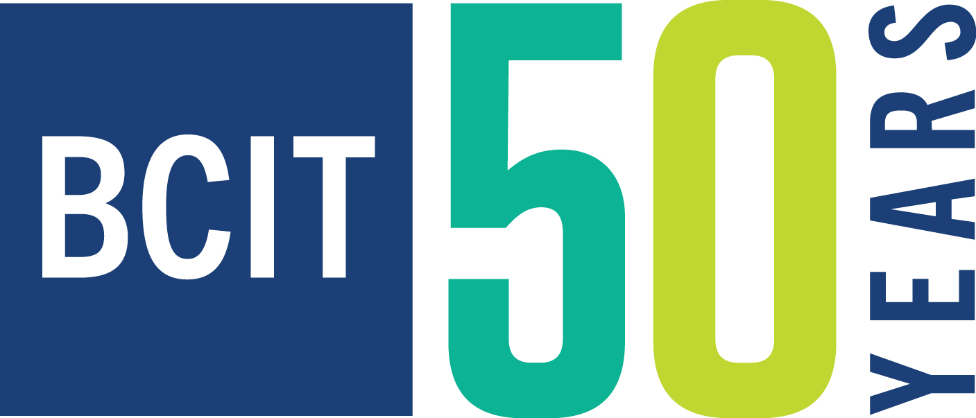 BCIT 50 Years logo