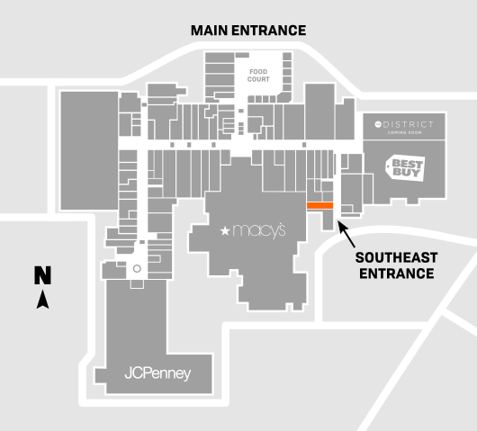 Map of West Acres Mall