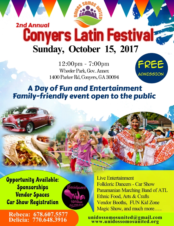 Conyers Latin Festival FREE Admission Fun Event For