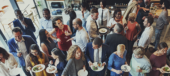 Group of people networking