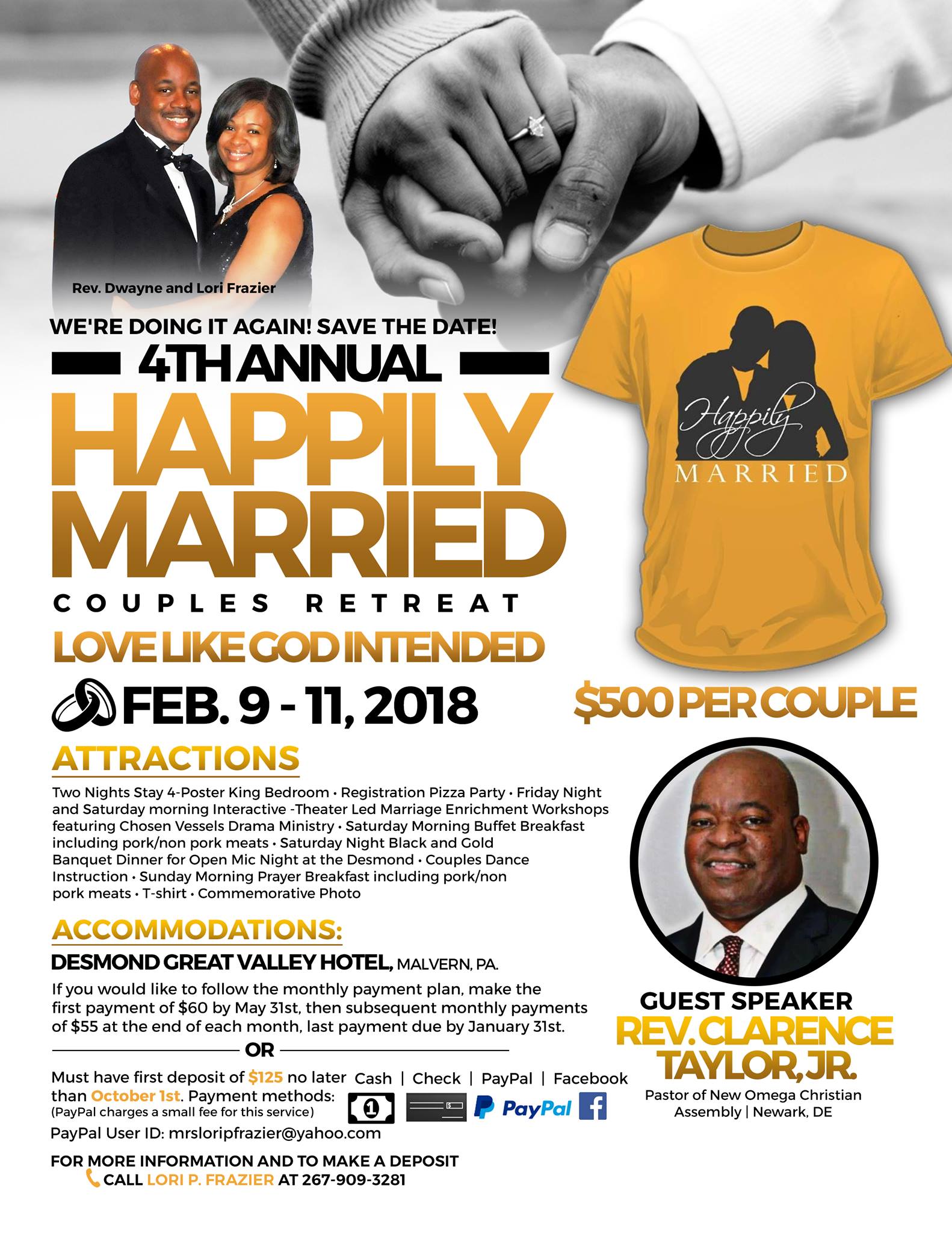 Christian Couples Retreat Flyer 9475