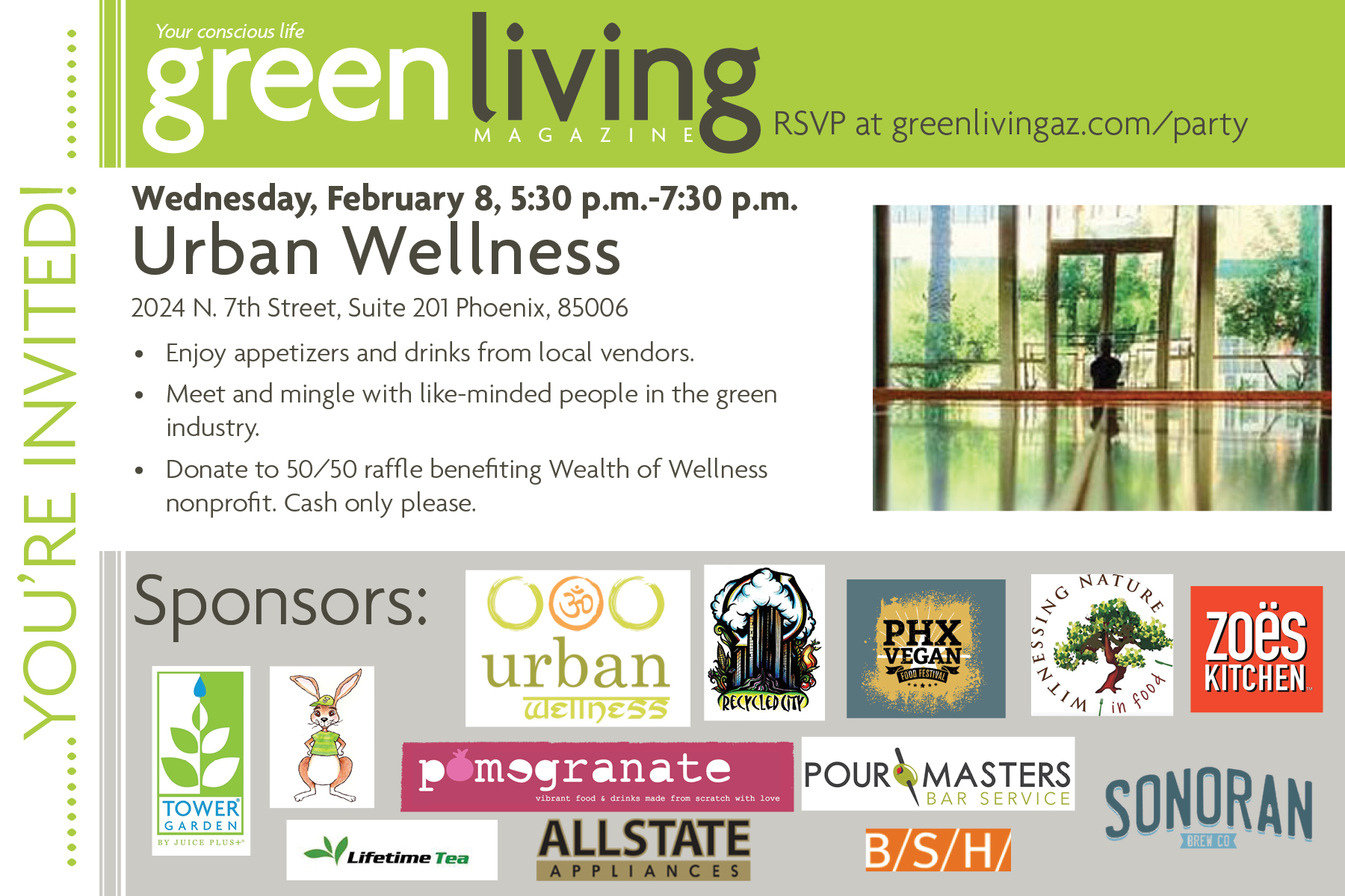 Green Living February Launch Party Tickets, Wed, Feb 8, 2017 at 530 PM