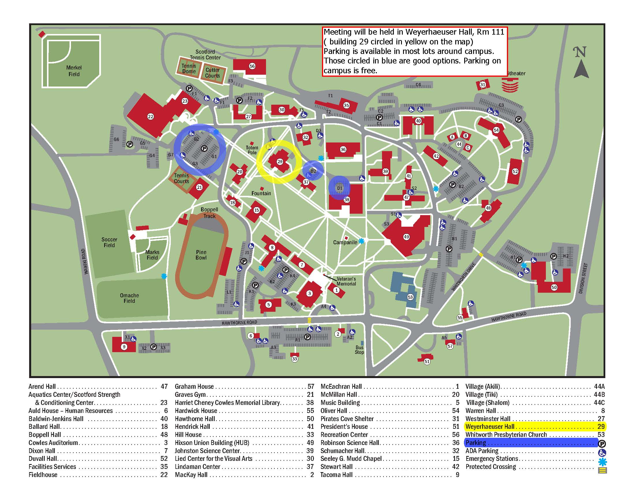 Spokane Community College Campus Map - Map