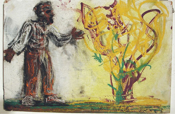 Milo Reice - Moses and the Burning Bush study, 2005