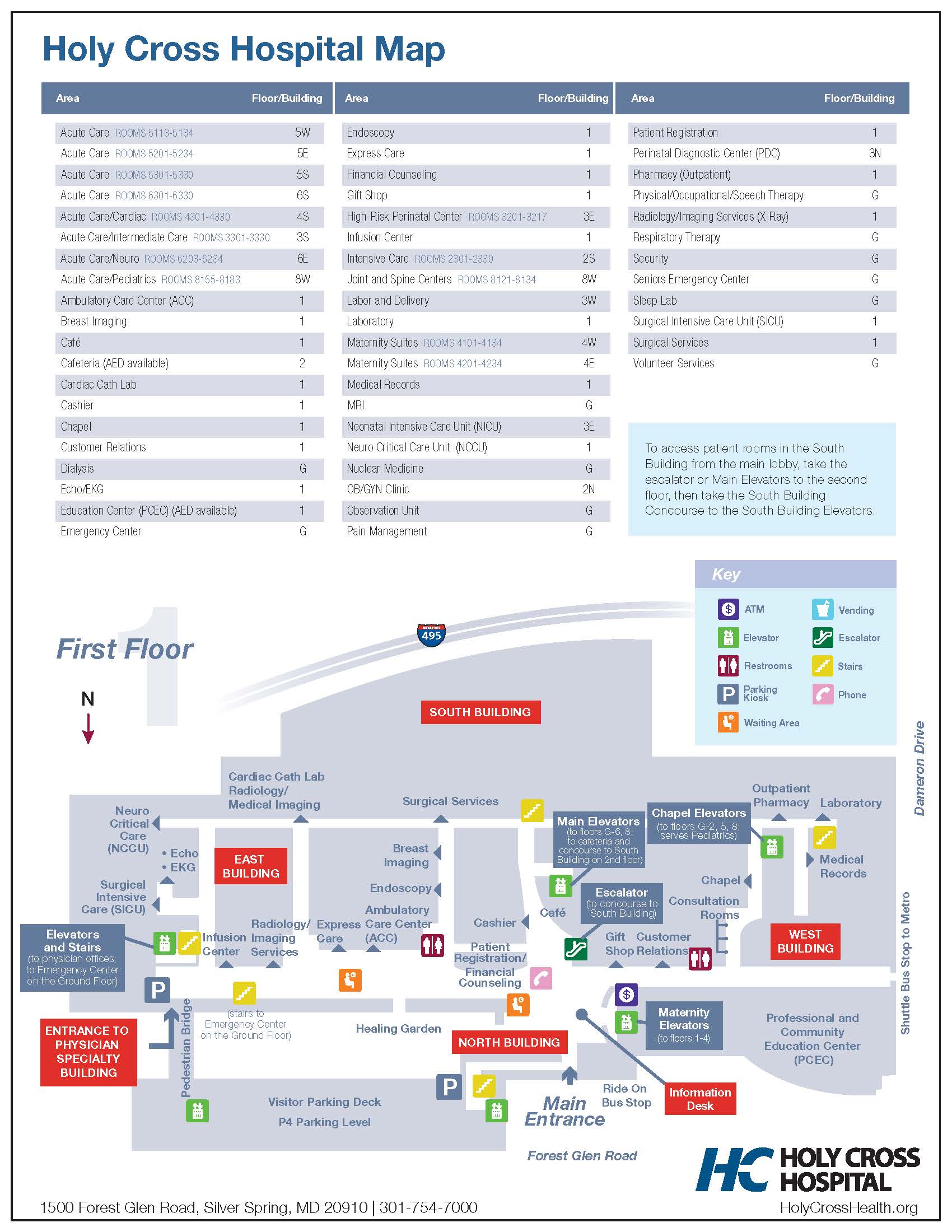 Holy Cross Hospital Map Page 1