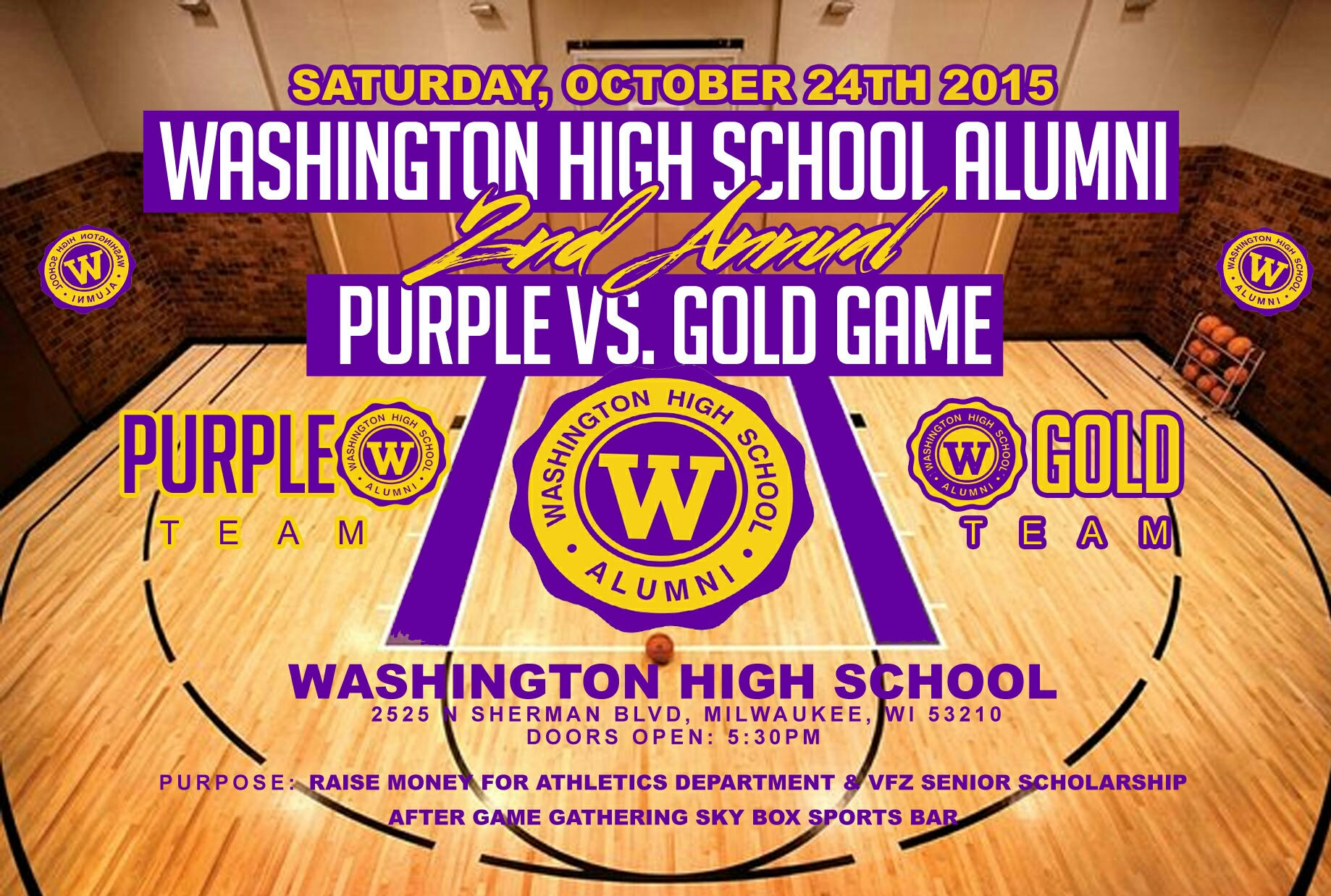 Alumni Game Flyer