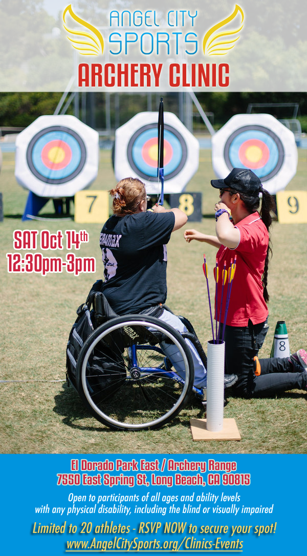 Adaptive Archery Clinic Saturday October 14 in Long Beach