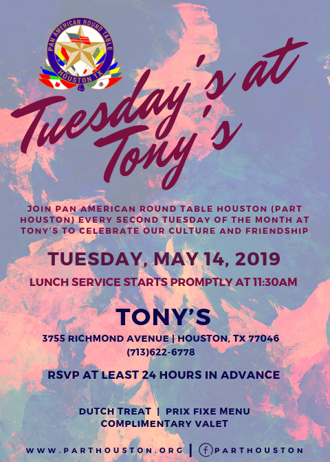 Tuesday S At Tony May 2019 Tickets Tue 14 11 30 Tags