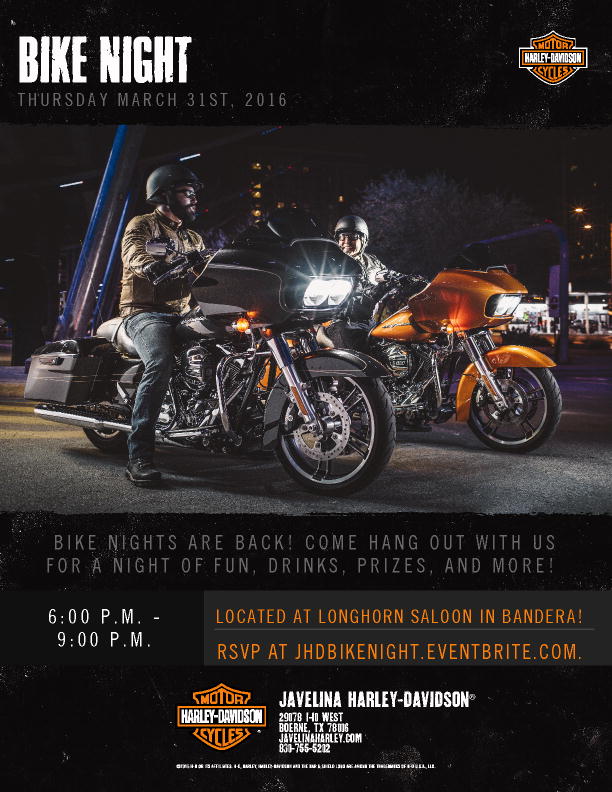 Bike Nights are back! Come hang out for a night full of fun, drinks, prizes, and more!