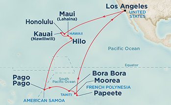 Hawaii To Fiji Distance By Boat   Map 