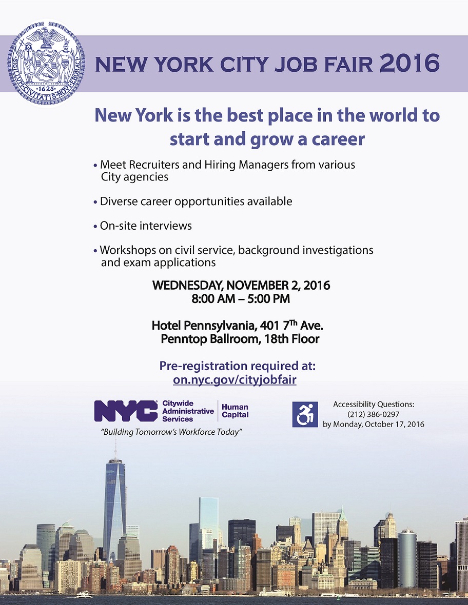 New York City Job Fair 2016 In New York The 1 Resource for NYC Tech