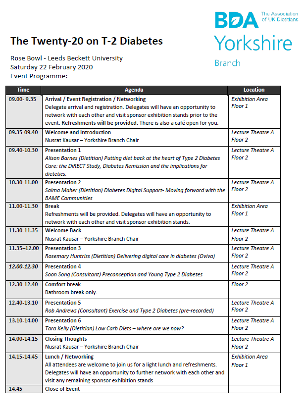Final agenda