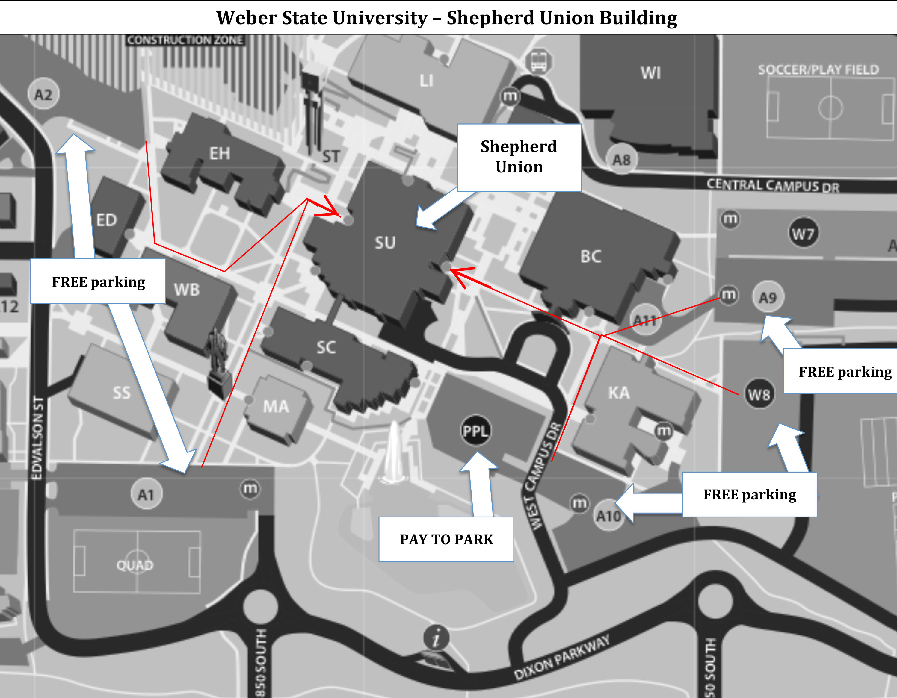 Weber State Campus Map