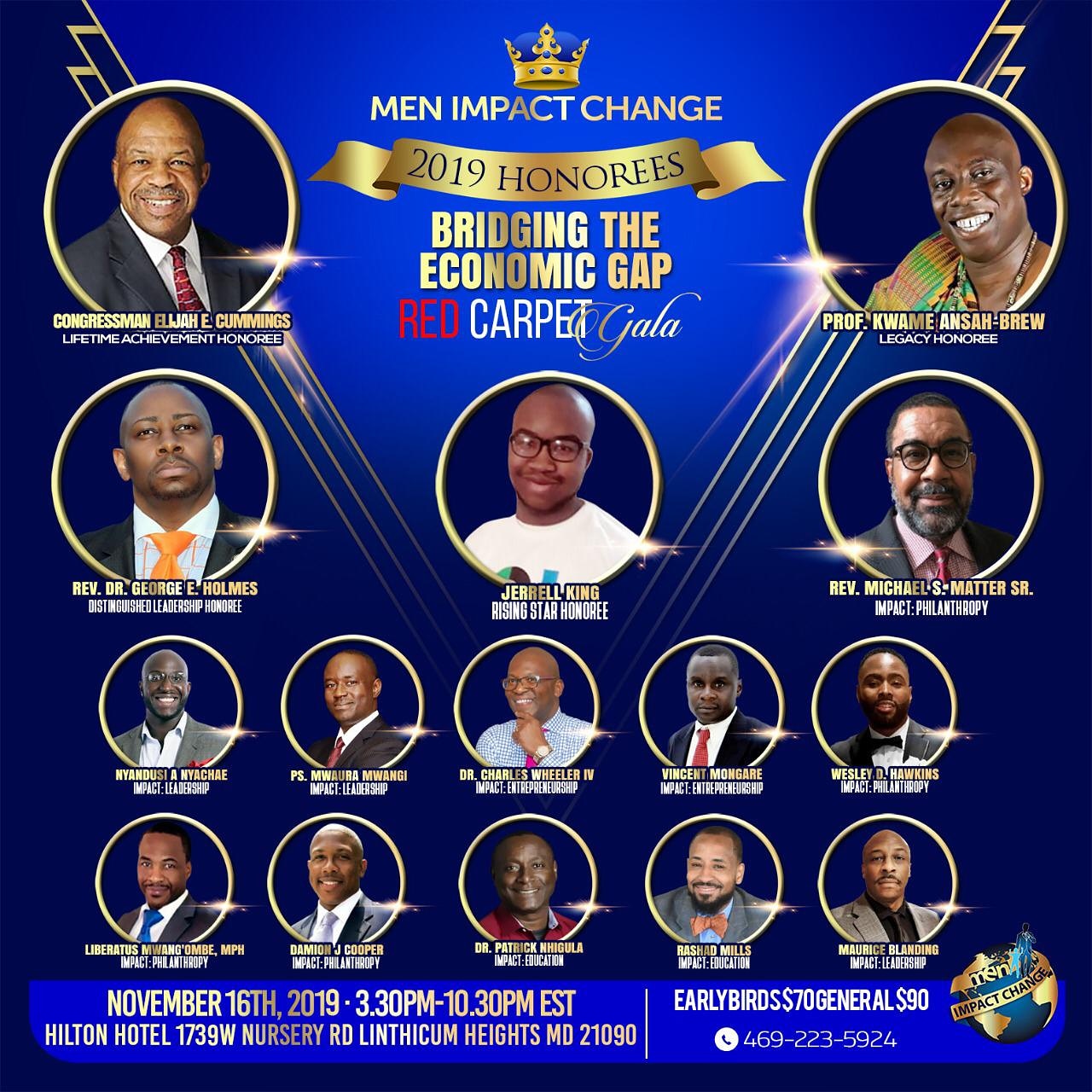 2019 Men Impact Change Honorees