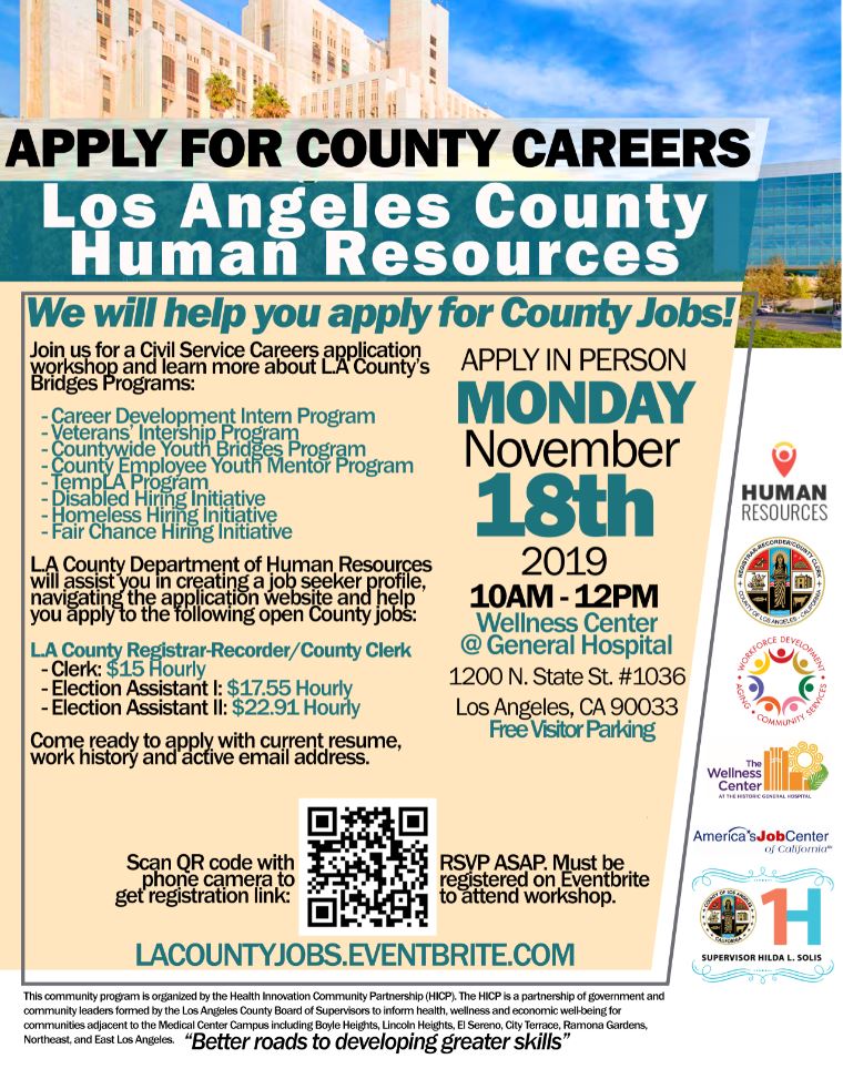 Los Angeles County Human Resources Job Opportunities Job Retro