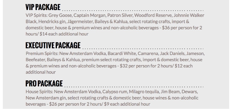 Chicago WhirlyBall Drink Packages