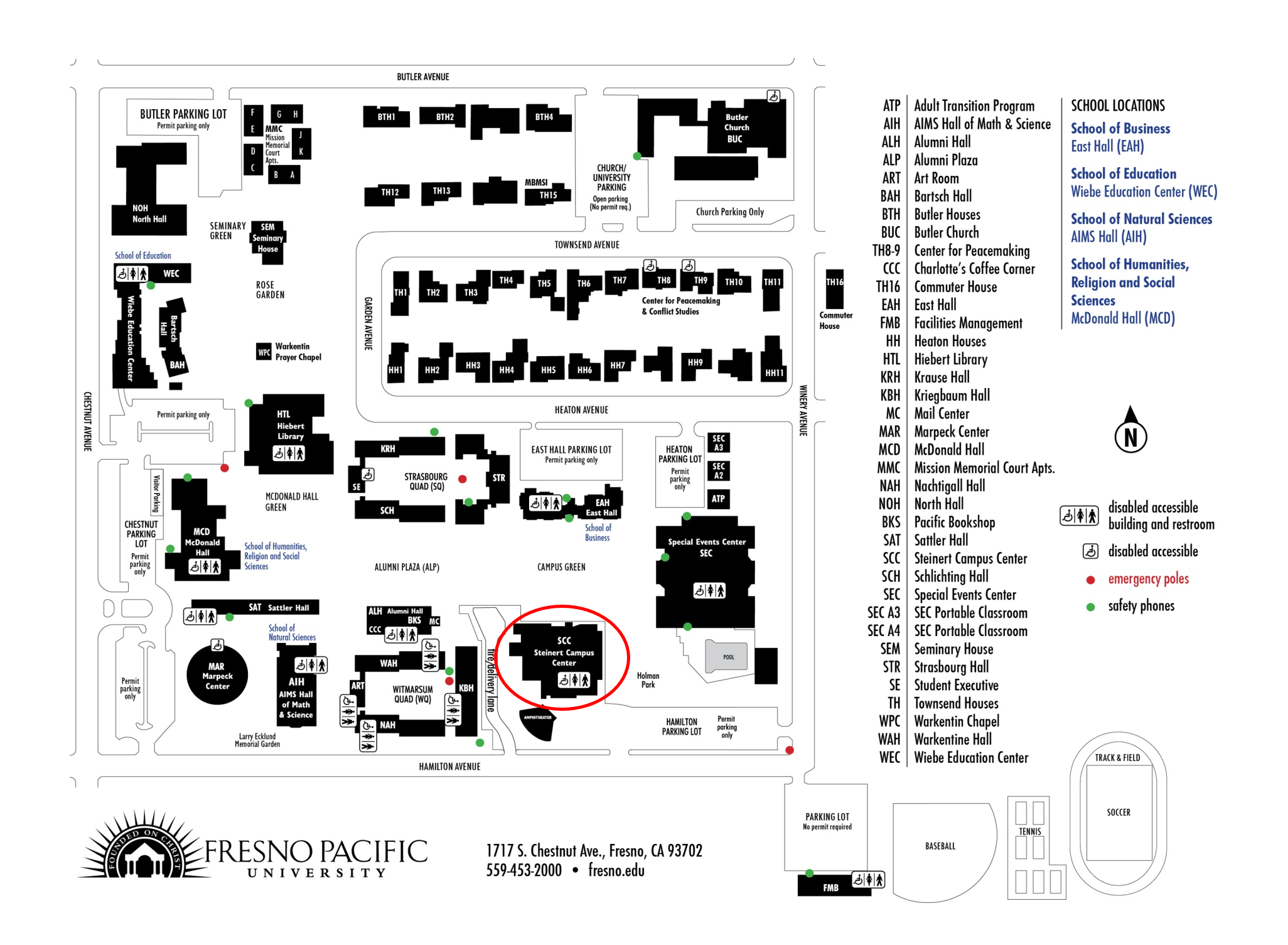 Fresno Pacific University Campus Map Decade of the 70's Reunion   27 APR 2019