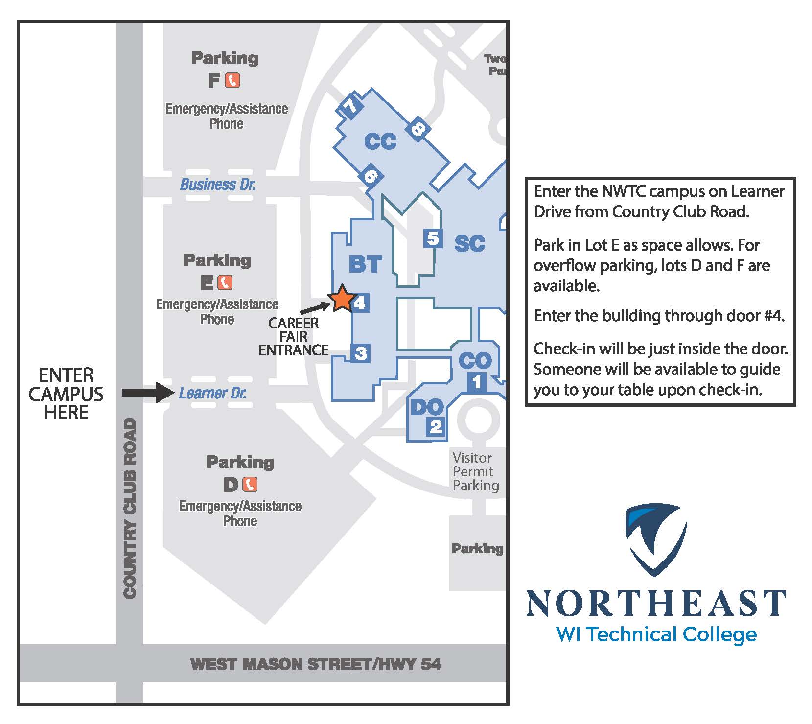 Nwtc Green Bay Campus Map