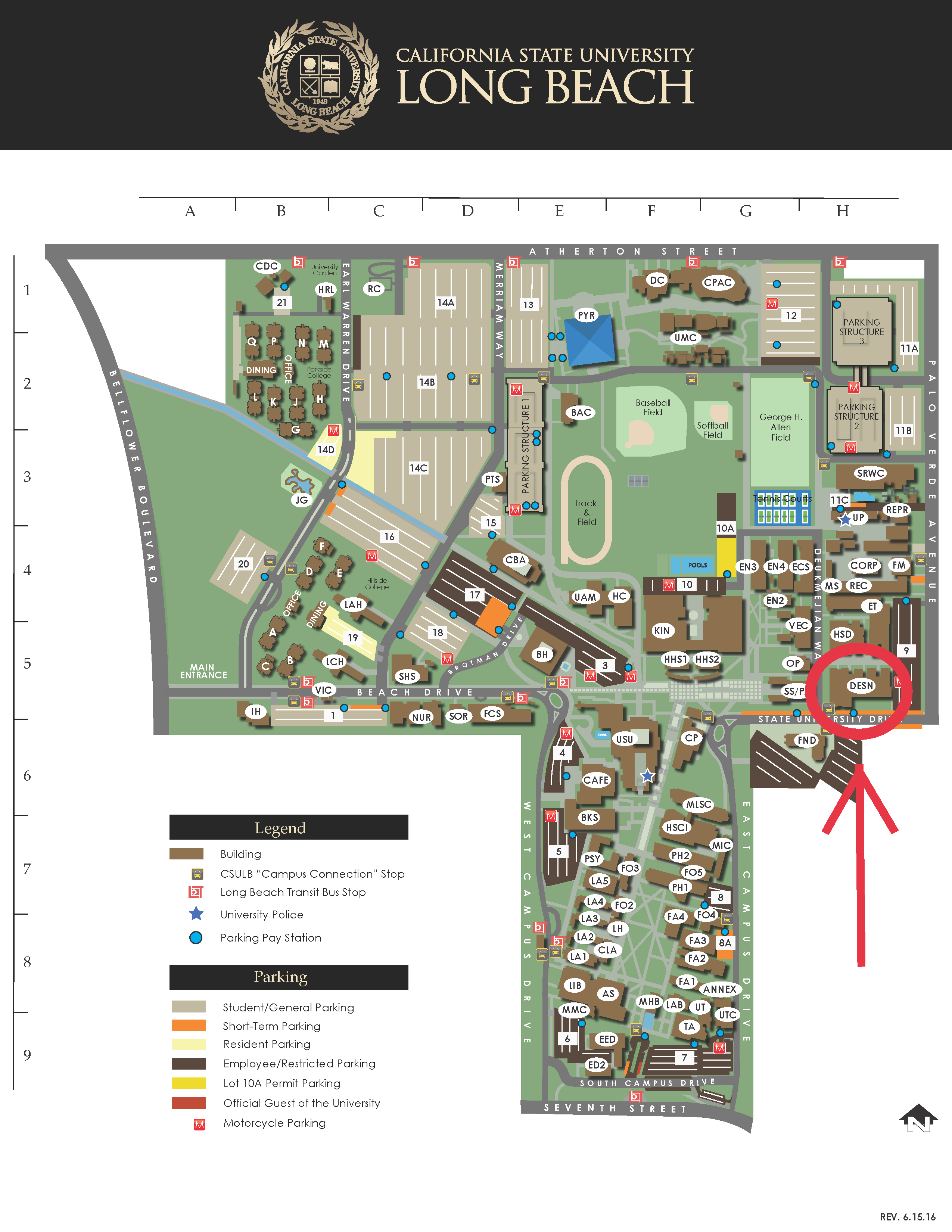 CSULB Campus Map