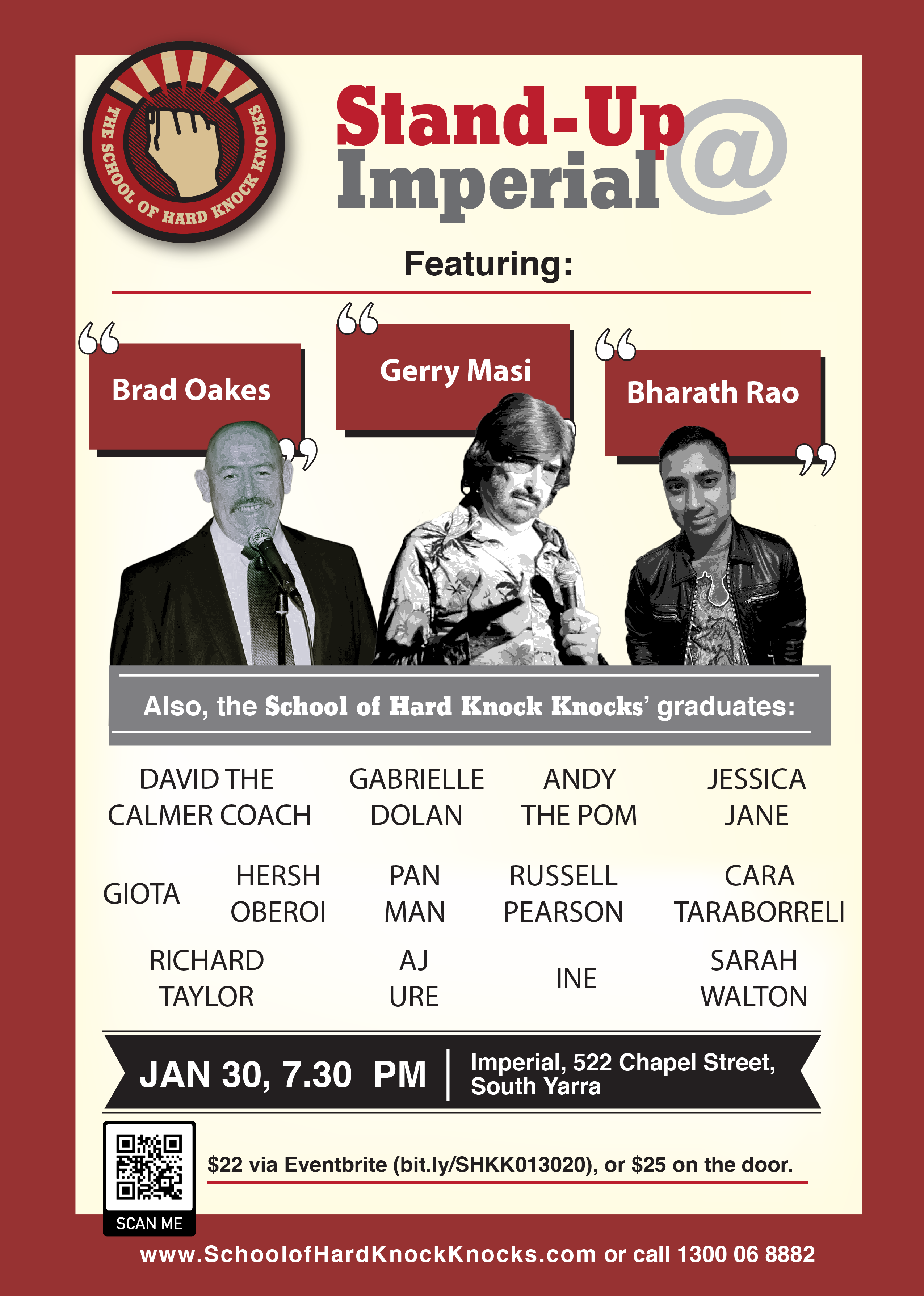 stand-up comedy in Melbourne - Gerry Masi and Brad Oakes
