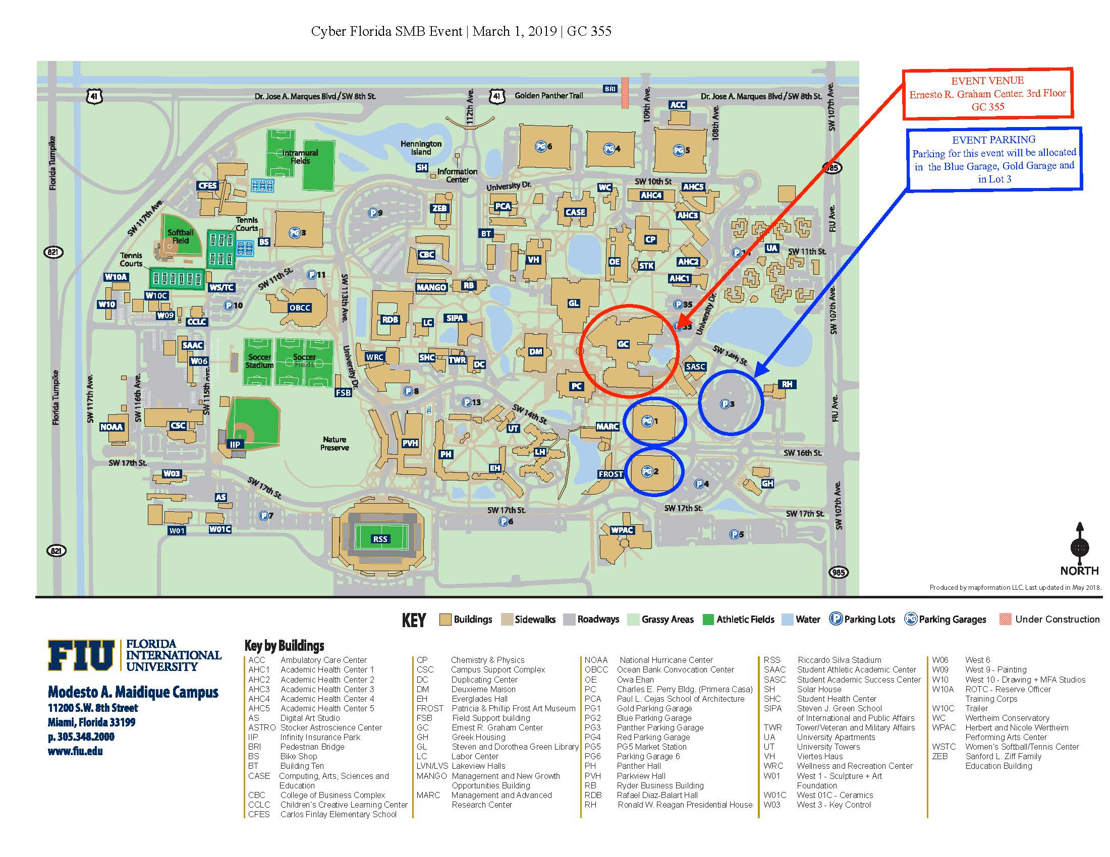 FIU MMC Campus Map